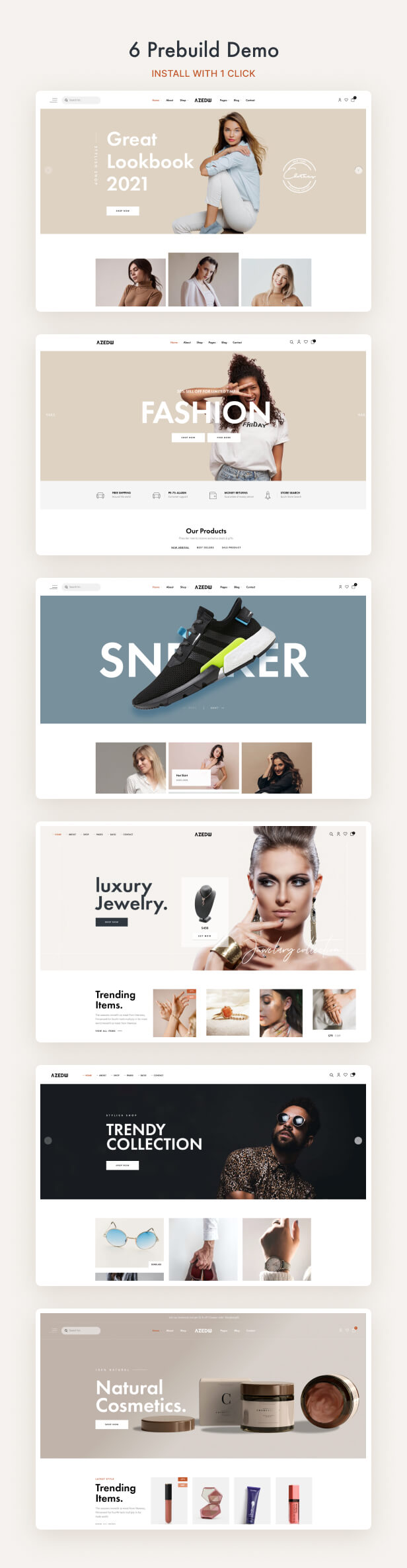 ecommerce  shop Wordpress template image