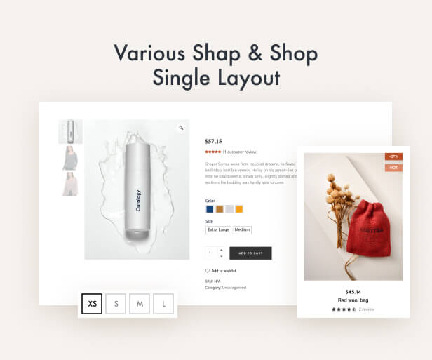 ecommerce  shop Wordpress template image